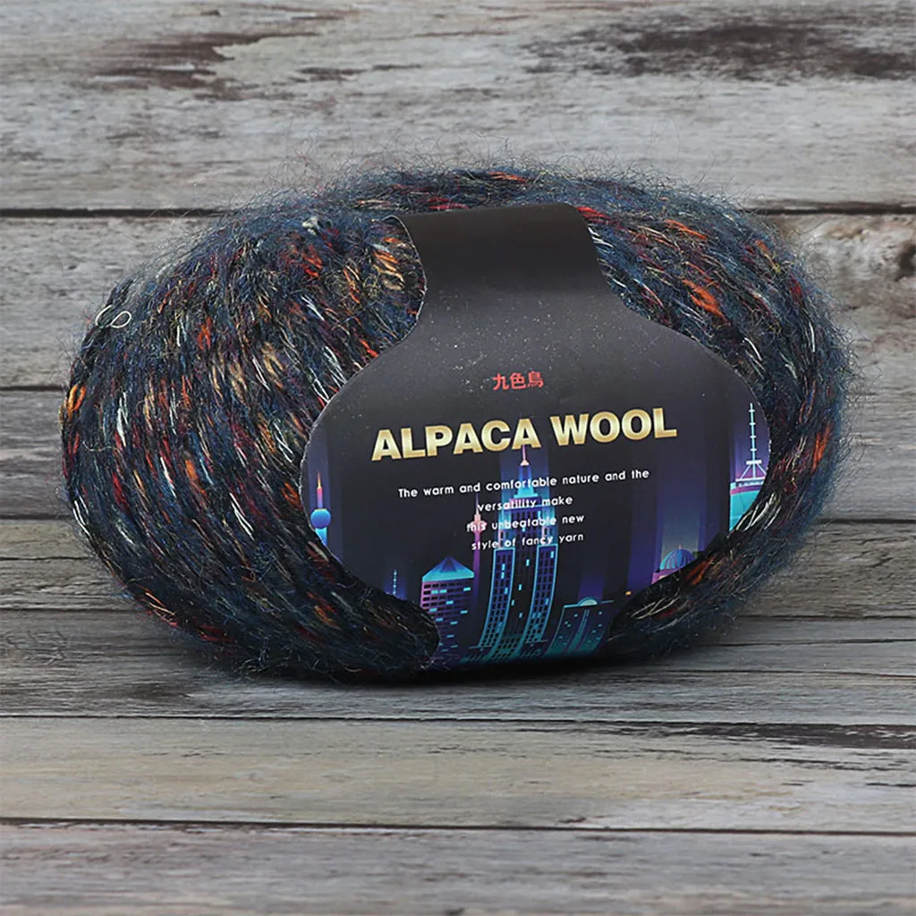 1 шт. шерстяное разноцветное вязаное пальто Alpacawool свитер шарф линия в толстой
