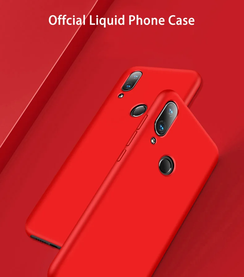 Жидкий силиконовый чехол GKK для huawei P Smart Z чехол из мягкой шелковистой кожи для huawei Honor 9 10 Lite чехол