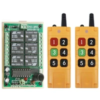 2000m dc12v 24v 6ch 6 ch wireless remote control led light switch relay output radio rf transmitter and 315433 mhz receiver