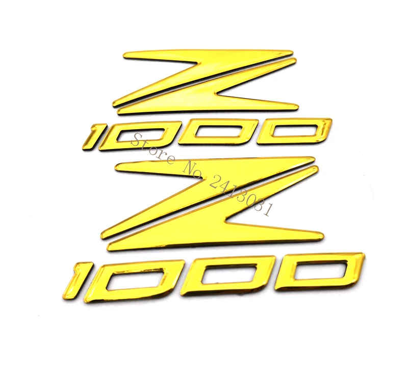 

2pcs Motorcycle Z1000 Logo Emblem Stickers Decal 3D Raise Reflective Emblem Badge Decals For Kawasaki Z1000