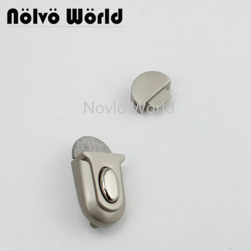 

Nolvo World 2-10 pieces 32*16mm Gold Pearl silver Bag lock metal Handbag lock press lock