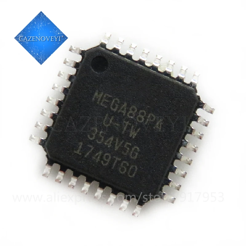 5 шт./лот ATMEGA88PA AU ATMEGA88 20AU ATMEGA88V 10AU QFP 32 в наличии|Интегральные схемы| |