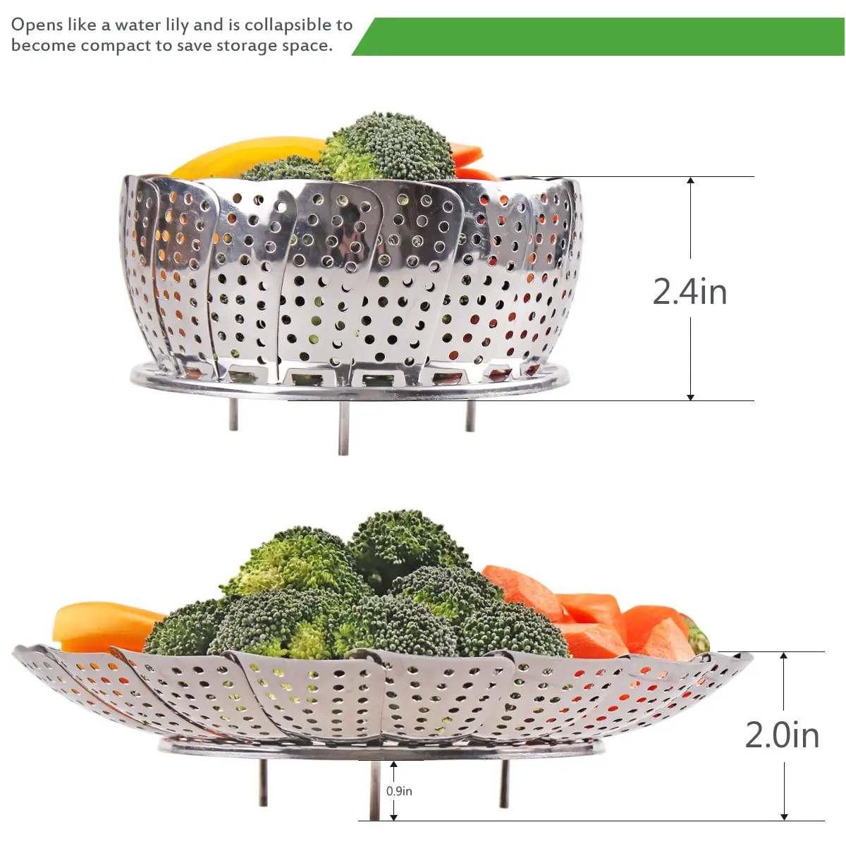 Корзина для пароварки овощей подходит скороварки мгновенных кастрюль складная