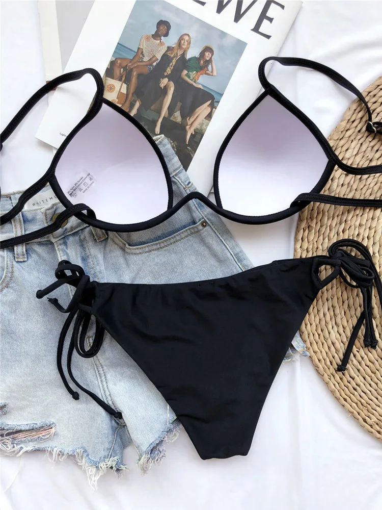 

Para Praia Sexy Brazilian Micro Bikini 2021 High Cut Women Swimwear Bandage Bikini Set Brazalian Swimsuit Female Bathing Suit