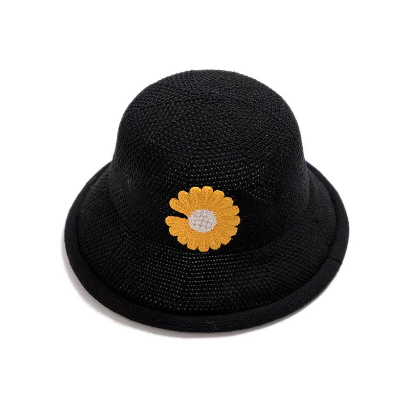 

Children's cap can prevent the spread of saliva safe hat lovely little chrysanthemum beautiful floret fisherman's hat