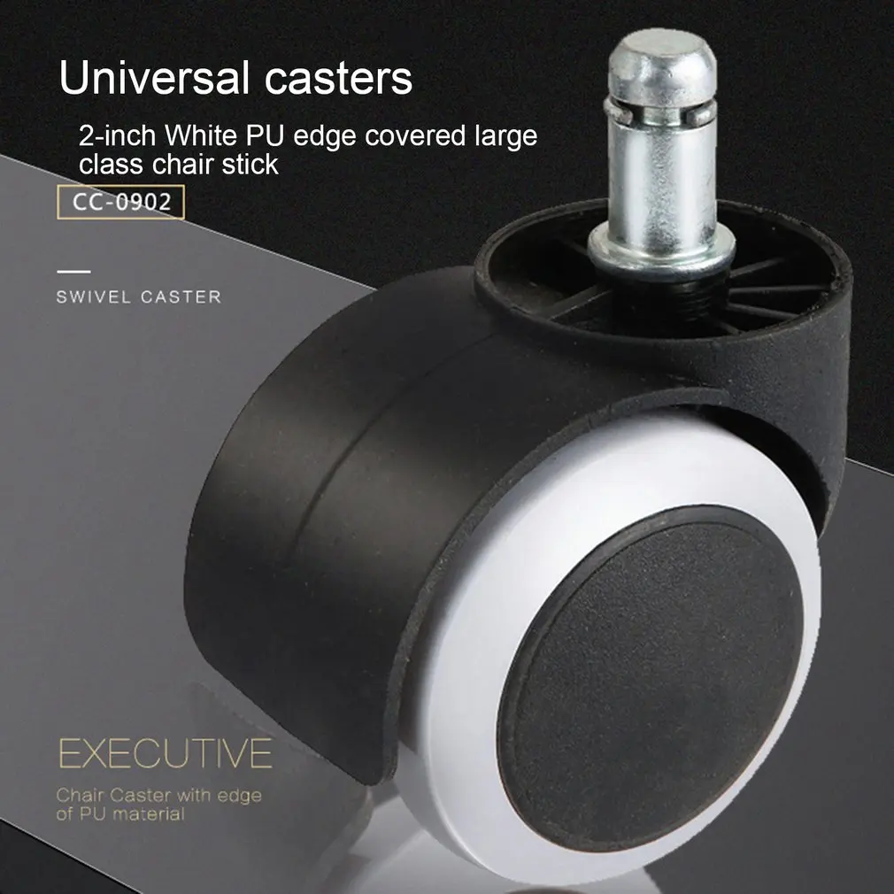 Бесшумное колесо замена офисного кресла поворотный ролик роликовые колеса