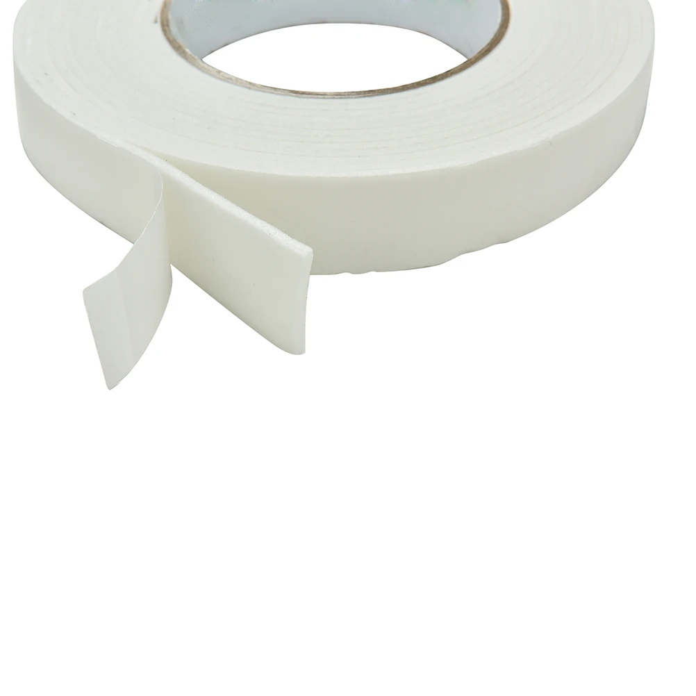 

2PCS White Strong Double Sided Sticky Tape Foam Double Faced Adhesive Craft Padded Mounting 24mm x 1.8mm x 4.5M High Quality