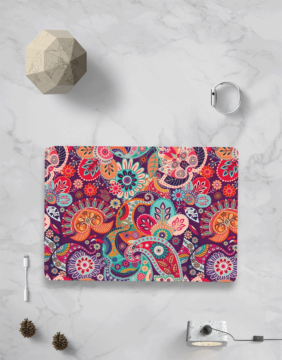 Сумка для ноутбука MTT, чехол для Macbook Air 11 13 Pro 13 15 с сенсорной панелью, чехол с принтом пейсли для macbook 12 дюймов retina, чехол для ноутбука