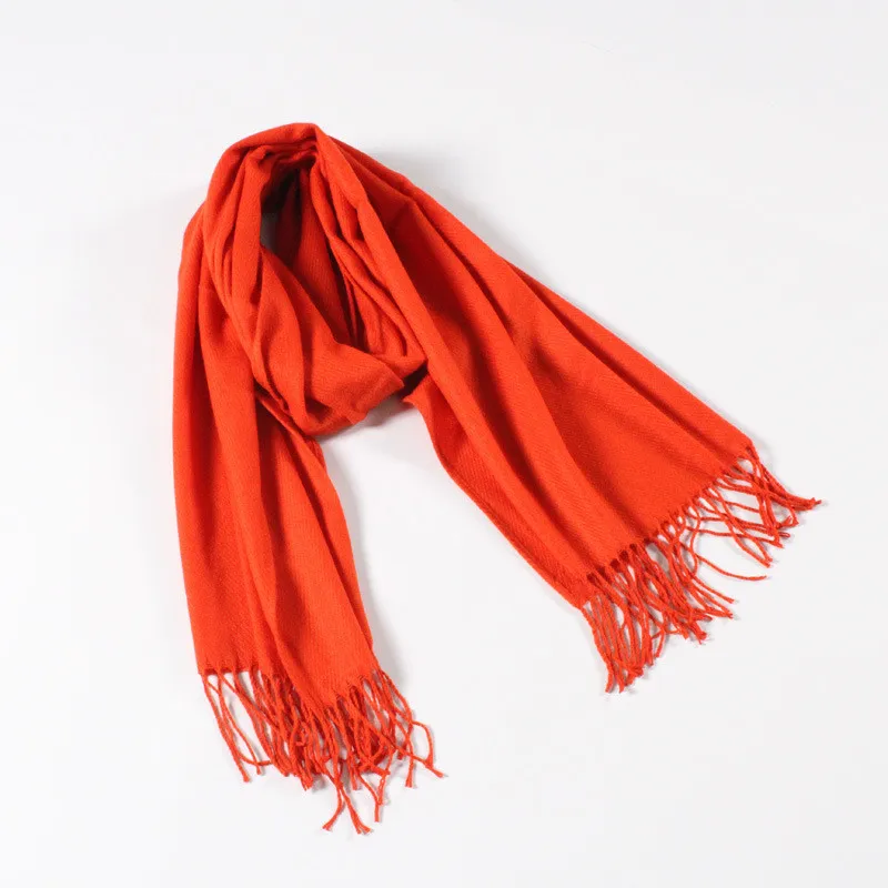 10 Fashion Women's Winter Stole Plaid Scarves ladies Cashmere Scarf long wool pashmina femme foulard female winter neck scarf - Цвет: 10