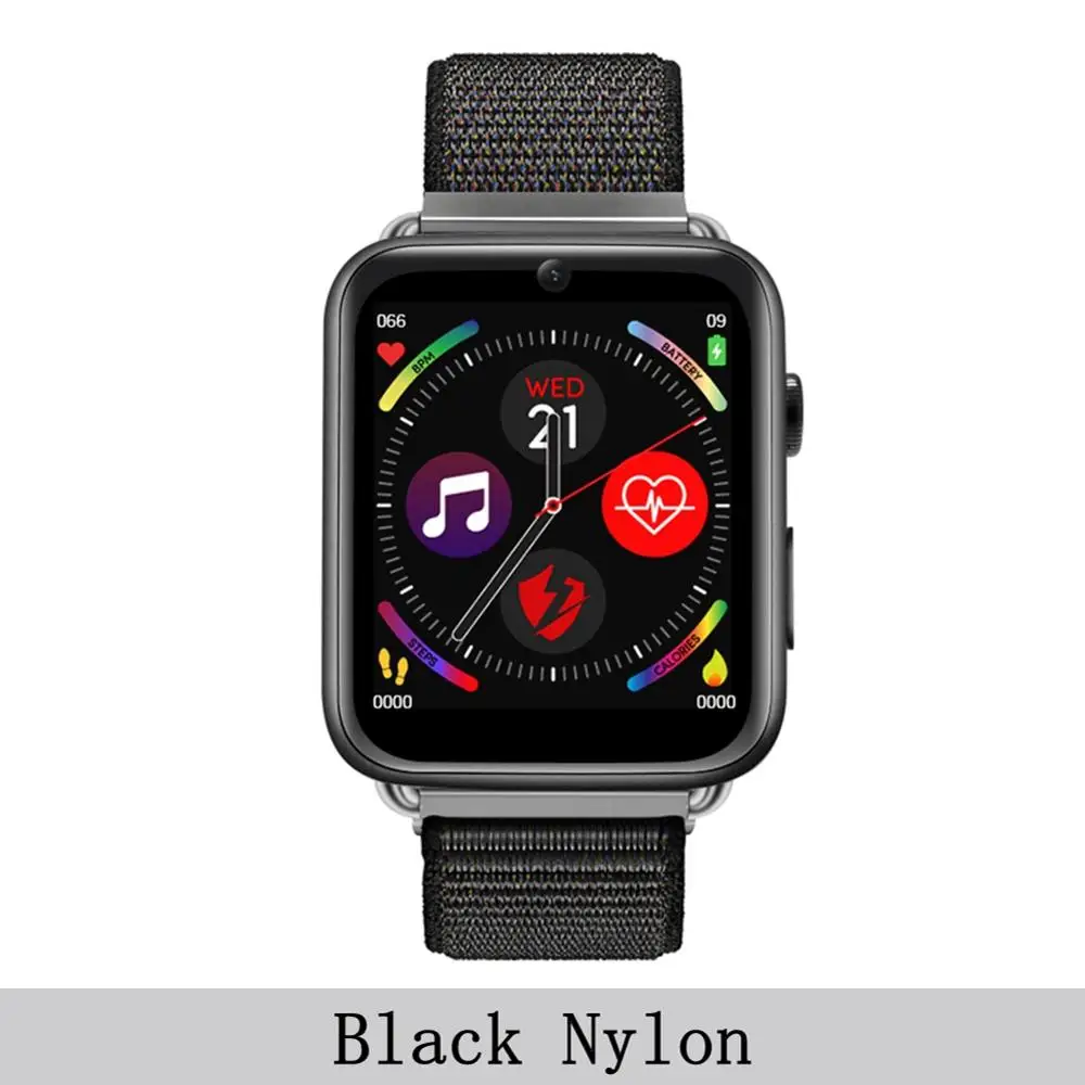 Black Nylon LEMFO LEM10 4G Смарт-часы телефон Android 7,1 3 ГБ+ 32 Гб Поддержка gps/WiFi/sim-карты/монитор сердечного ритма 2МП камера умные часы - Цвет: Black Nylon