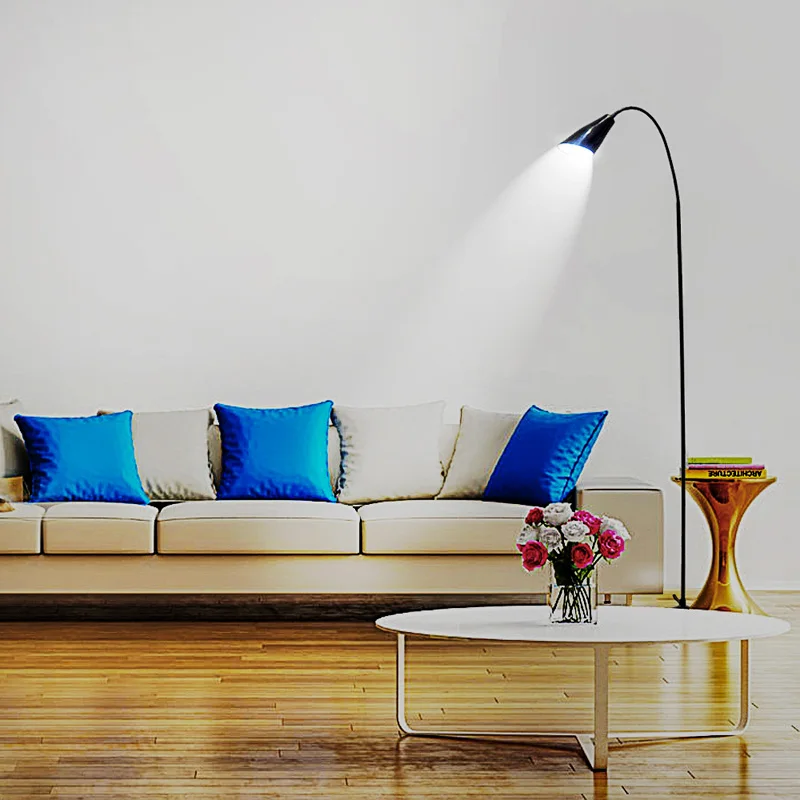 LED Floor Lamp Flexible Standing Dimmer USB Light with Stable Base Reading for Office Study Bedroom | Лампы и освещение
