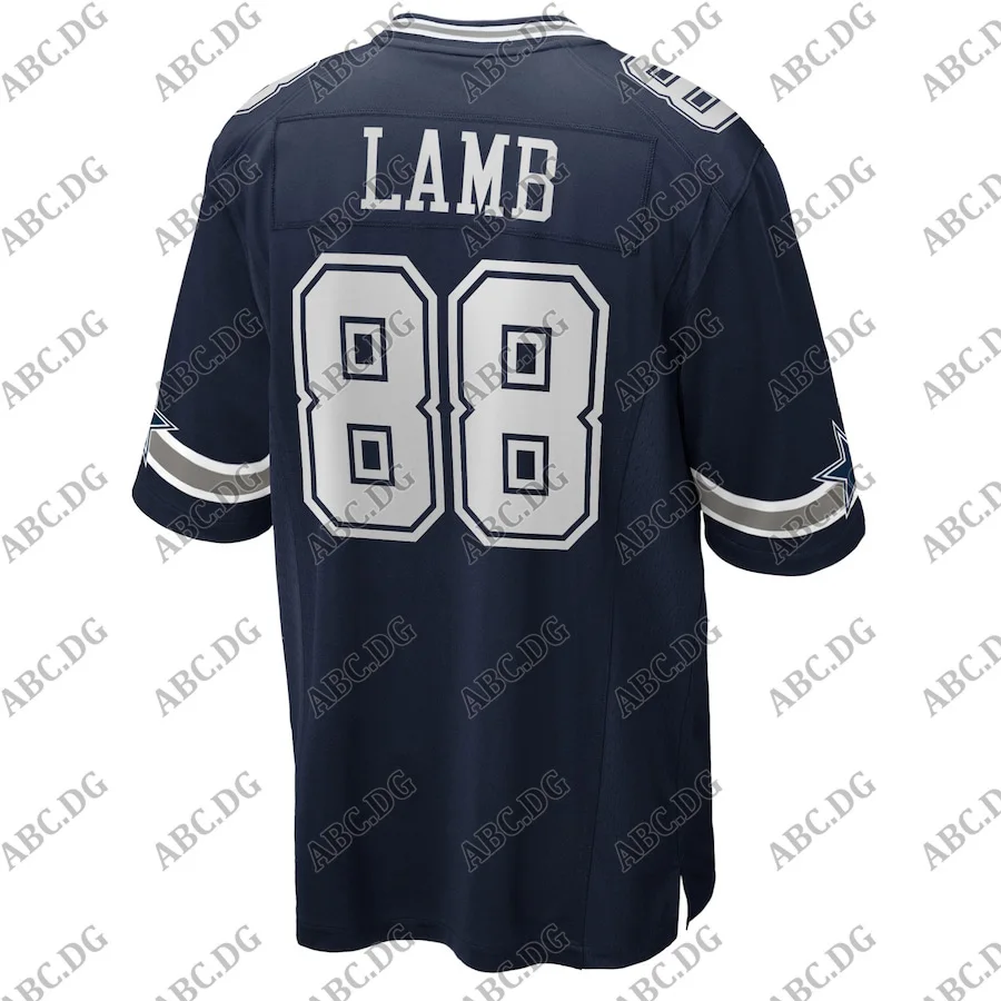 

Customized Stitch American Football Jersey Men Women Kid Youth Dallas CeeDee Lamb Navy 2020 Draft First Round Pick Game Jersey
