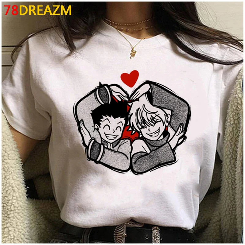 

Hunter x Hunter Killua Hisoka Футболка мужская белая футболка с принтом Одежда для пары футболка 2021