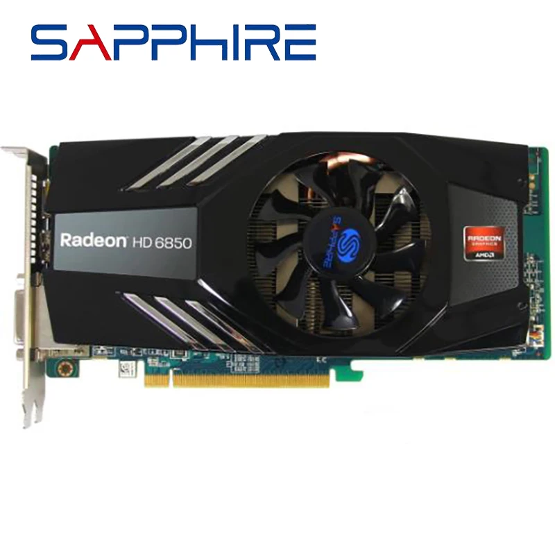SAPPHIRE видеокарты GPU HD6850 1 ГБ для AMD Original Radeon HD 6850 GDDR5 PC Компьютерная игра не