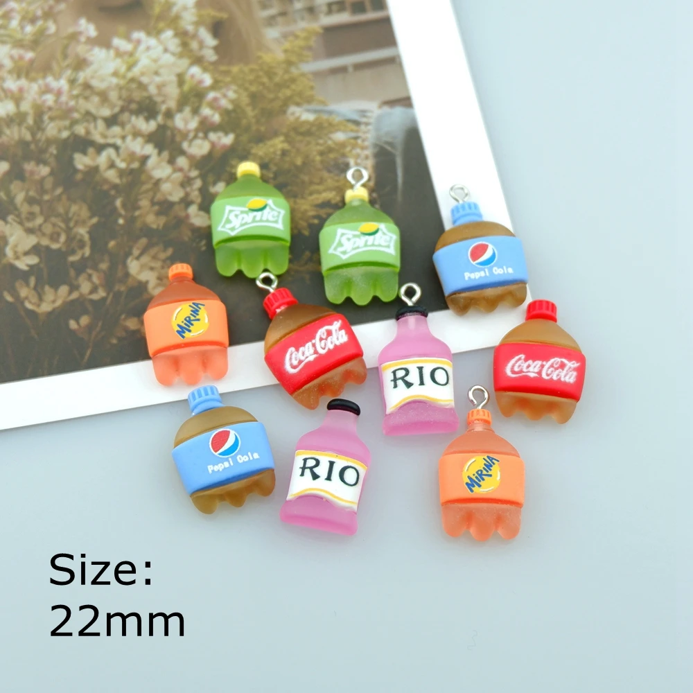 Милый колы Подвески Кабошон из смолы с плоской задней стороной для браслетов и