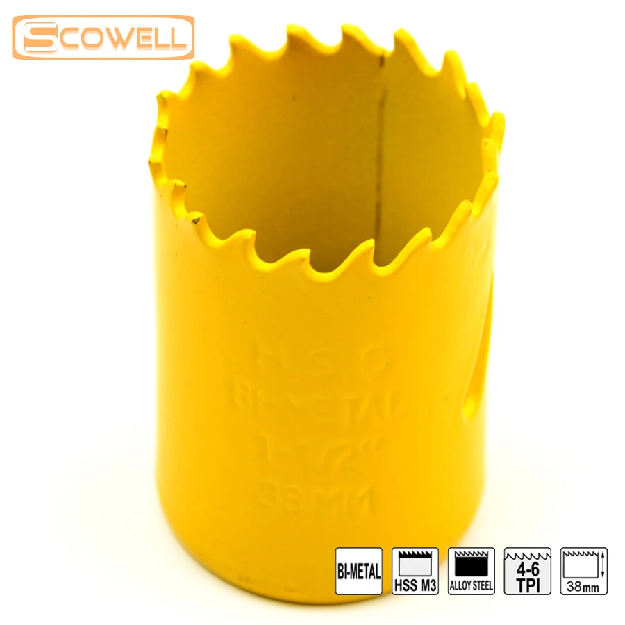 35% скидка биметаллическая Регулируемая коронка для отверстий из быстрорежущей
