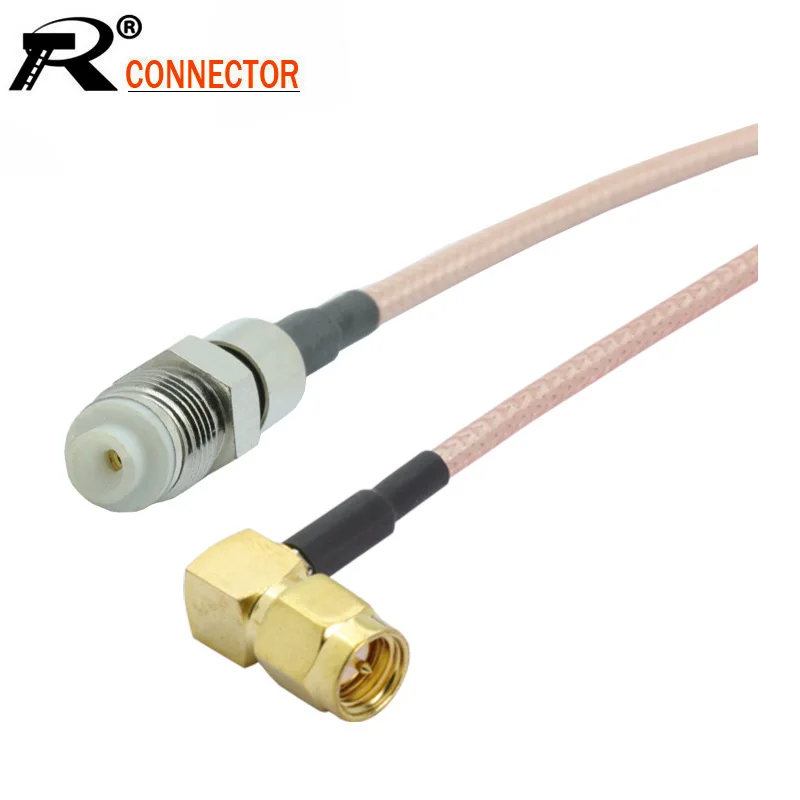 Коннектор под прямым углом 10 шт./лот разъем FME Мама папа SMA кабель RG316