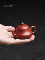 yixing sketch 110ml li heping dahongpao kung fu teapot ore small pot trumpet tea set junde pot