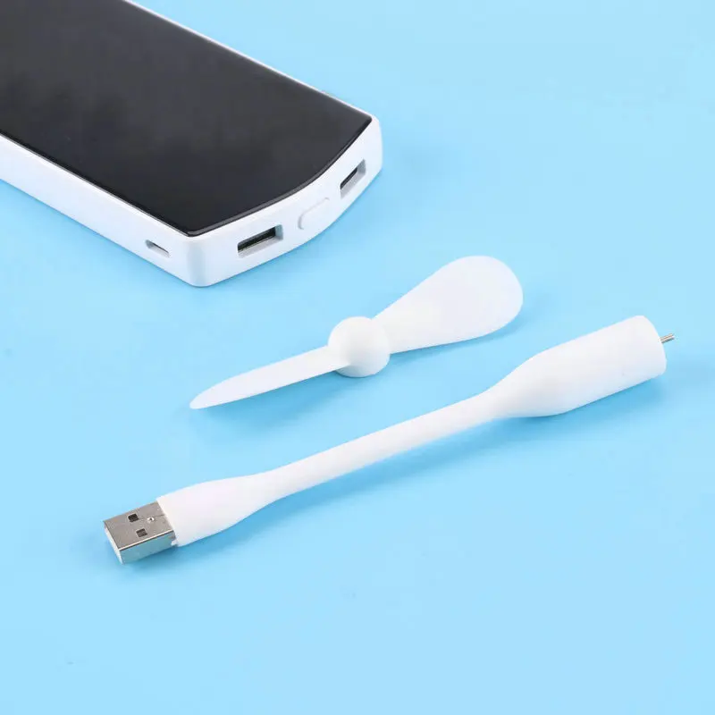 USB портативный мобильный внешний аккумулятор небольшой вентилятор светильник