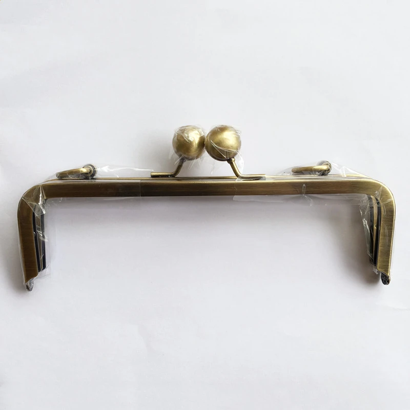 antique brass 20 см Высокое качество винт металлический кошелек рамка большой шар застежка цепь крюк мешок diy части ручной работы ремесло сумка Замена аксессуары - Цвет: antique brass