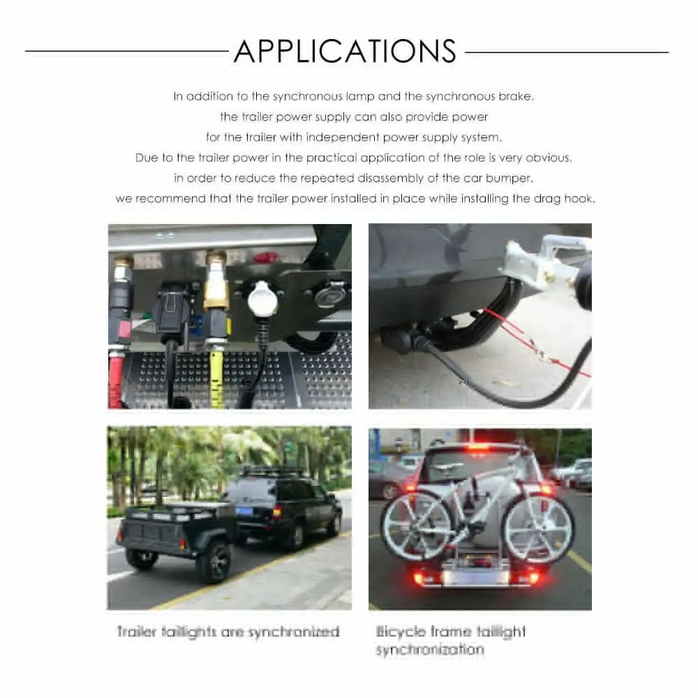 

New Product 2021 Car Trailer Adapter 7-pin Flat Trailer Plug Male and Female Socket Marine Caravan Adapter Connector