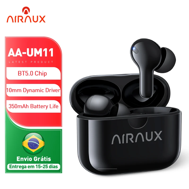 

BlitzWolf AIRAUX AA-UM11 TWS bluetooth 5.0 Earphone 10mm Dynamic Driver HiFi Stereo Deep Bass HD Calls Headphone IPX4 Waterproof