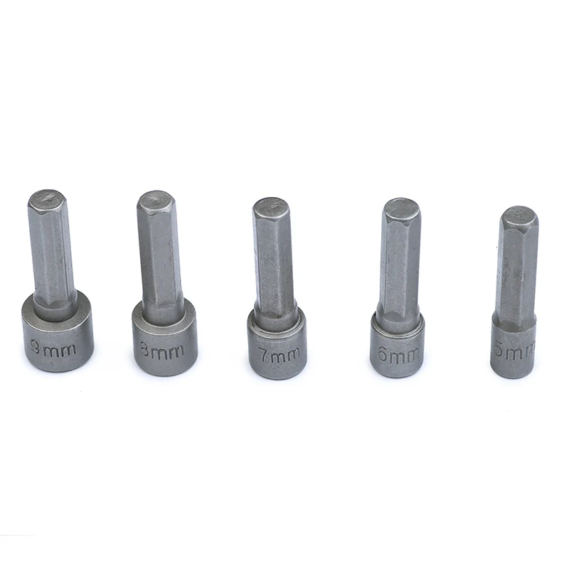 Driver Screw Drill Bit 9 pcs Tool Set 5 To 13mm New Adapter Socket 1/4&quot Hex Nut Screwdrivers | Инструменты