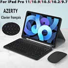 Чехол с клавиатурой AZERTY для iPad Pro 11 2021 Air 4 4th Air 1 2 3 Pro 10,5 9,7, чехол с клавиатурой для iPad 10,2 9th 7th 8th 9,7 5th 6th