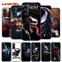 venom marvel hero for huawei honor 30 20 10 9s 9a 9c 9x 8x max 10 9 lite 8a 7c 7a pro silicone soft black phone case