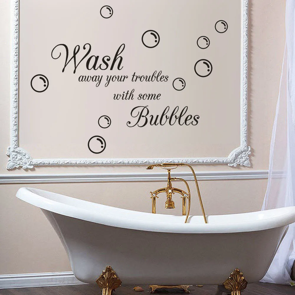 Новые стирка пузыри Съемные Виниловые наклейки в виде росписи дома номер Декор