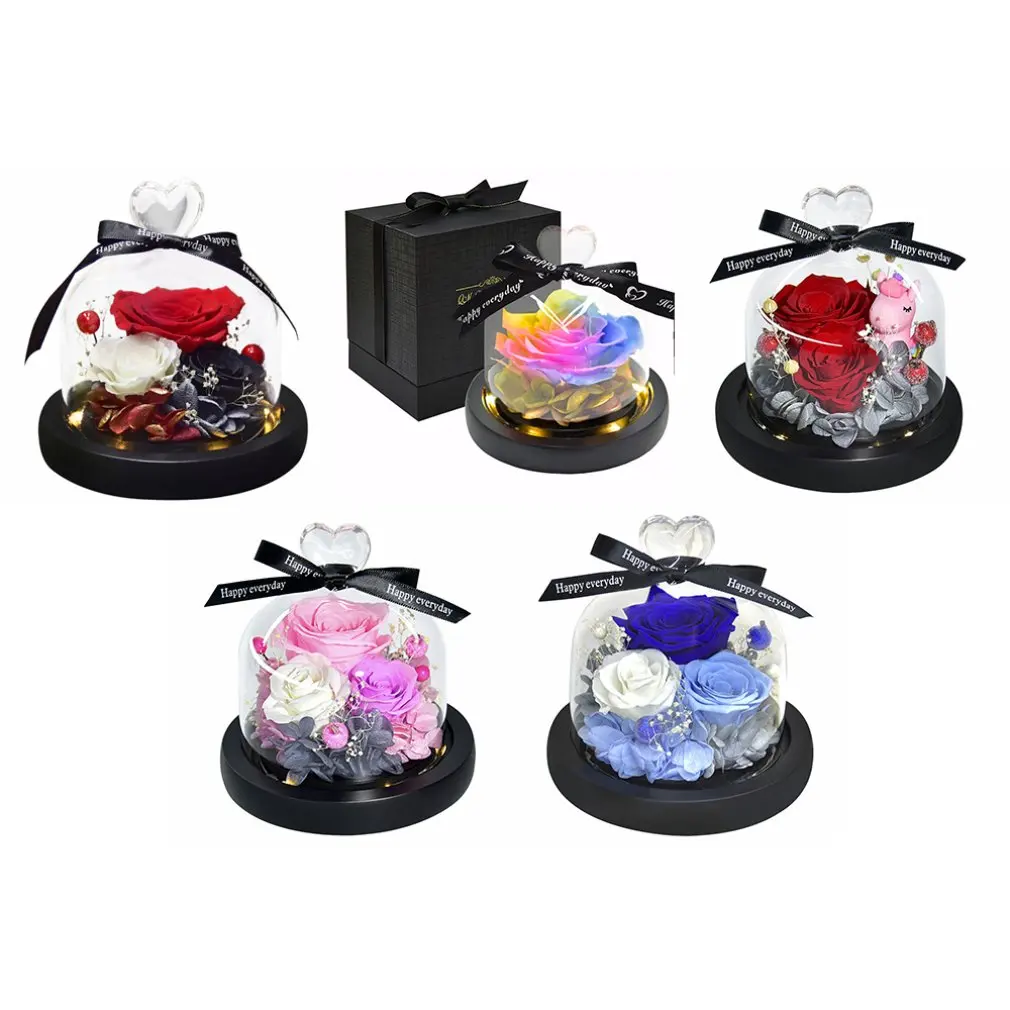 Стеклянная крышка вечный цветок подарок символ здоровья и долговечности