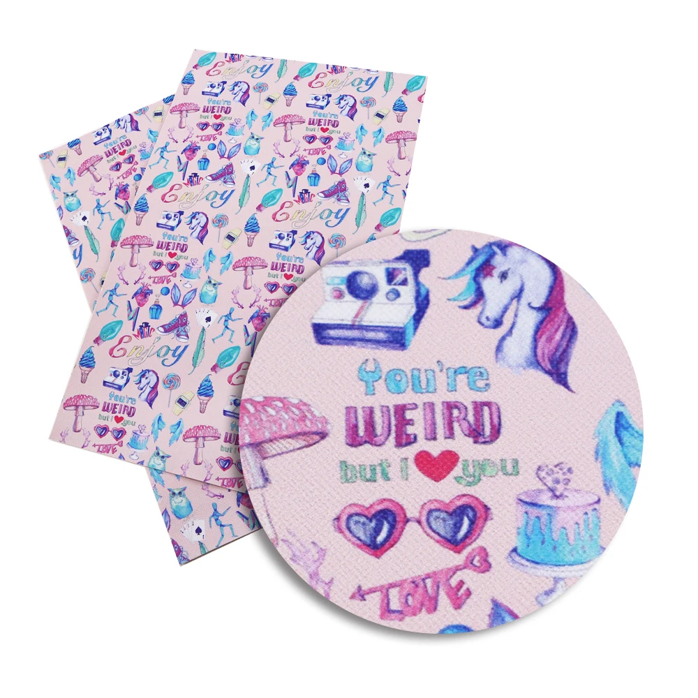 Дэвид Энджи 20*33 см с цветочным узором ананас лимон Синтетическая кожа ткань 1 шт DIY