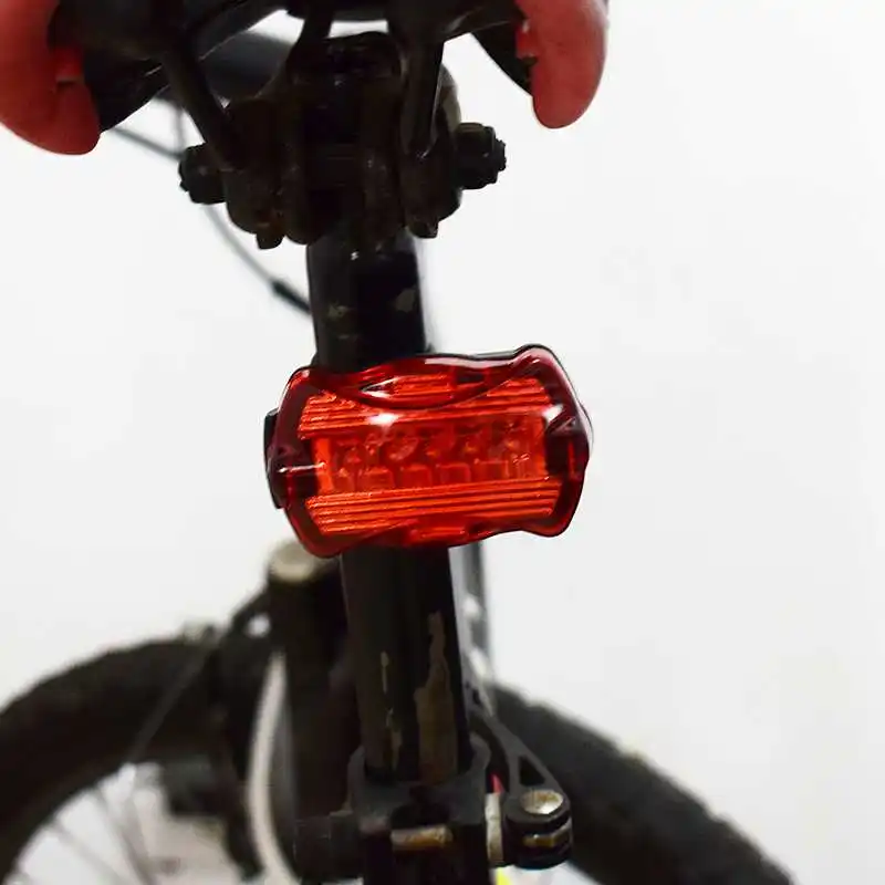 

WasaFire Bike Light 5 LED Rear Tail Running Light Red Bike Bicycle Back Light Parking Light Bike Light ,Without Battery