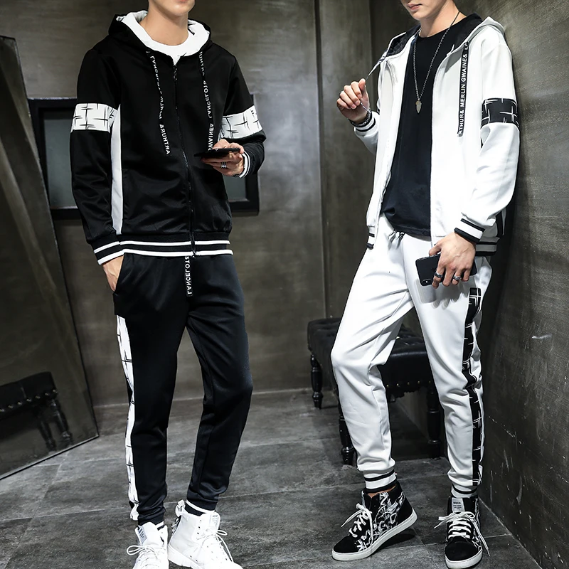 Зимняя одежда для мужчин Vette мужской спортивный костюм комплект 2019 толстовка с