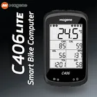Велосипедный компьютер Magene C406lite, беспроводной водонепроницаемый GPS смарт-спидометр, одометр, синхронизация с датчиком частоты вращения педалей S3, монитор сердечного ритма