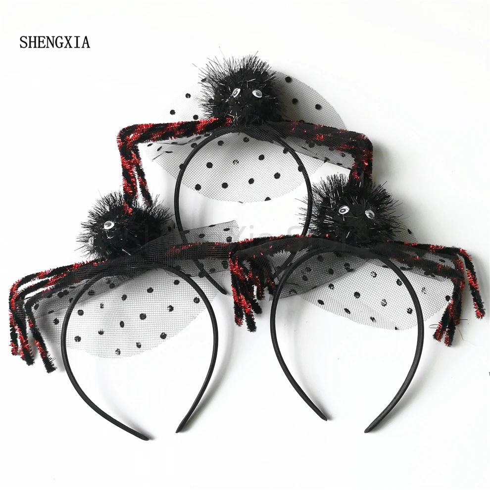 

Halloween Spider Web Headband Fancy Dress Party Performance Party Explosion Props Popular Festival Supplies Factory Wholesale