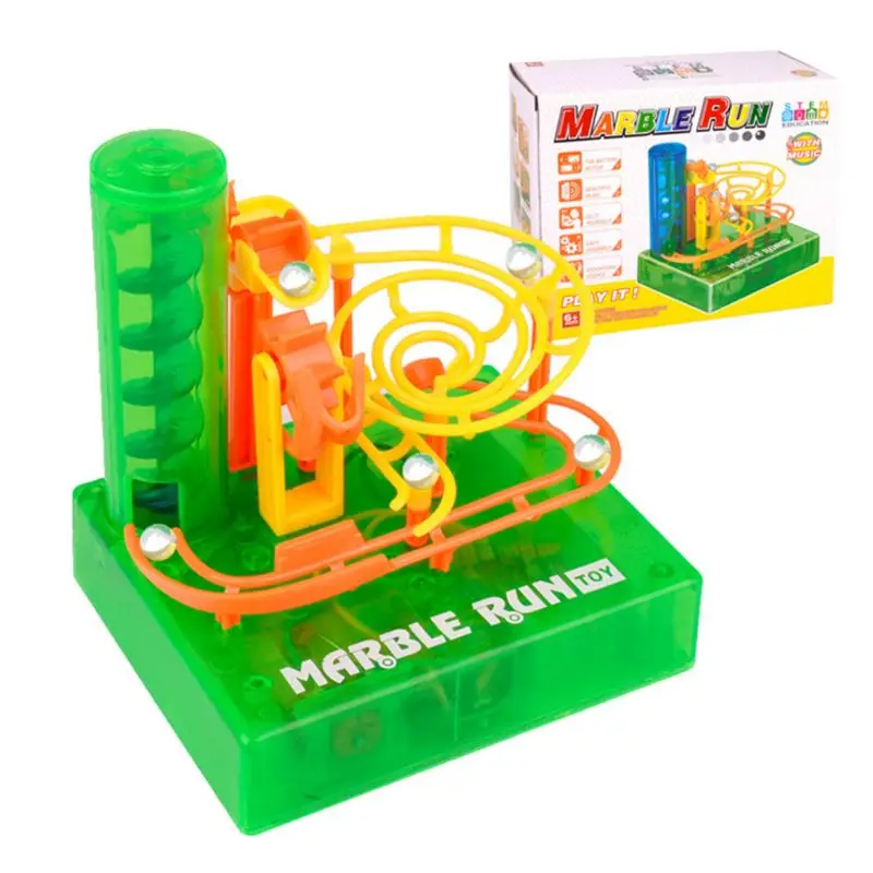 

DIY Electric Maze Ball Track Marble Race Run Blocks Inserted Building Blocks for Kids Children Early Education Puzzles Toys Gift