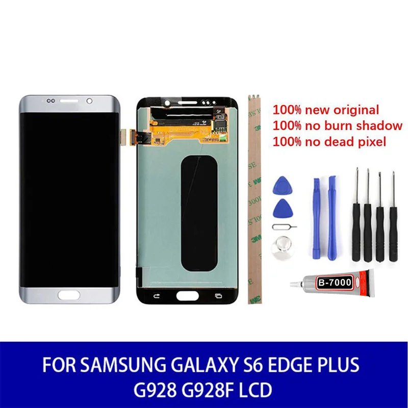 Оригинальный сенсорный ЖК дисплей для Samsung Galaxy S6 Edge Plus G928 G928F запасные части