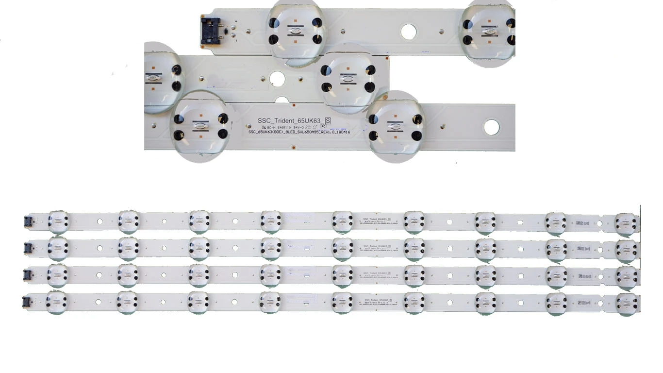 

4 PCS LED Backlight Strip for LG 65UK6300 65UK6470PLC 65UK6400PLF 65UK6300PUE 65uk6300PLB EAV64013801 EAV64013802 EAV63993002