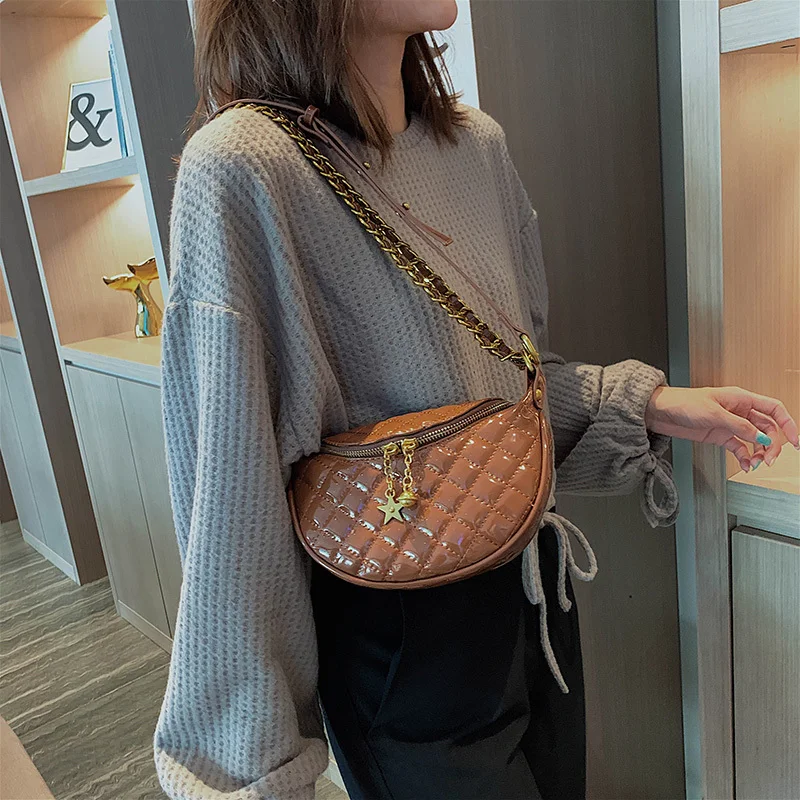 Модные Качественные сумки через плечо из лакированной кожи для женщин 2019