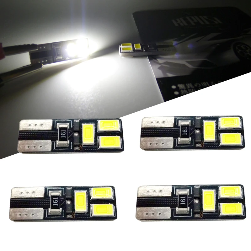

4 шт. Авто T10 светодиодный белый 194 W5W Led 168 автомобильный Боковой габаритный фонарь лампа для номерного знака Лампа для чтения 12 В для focus mondeo ...