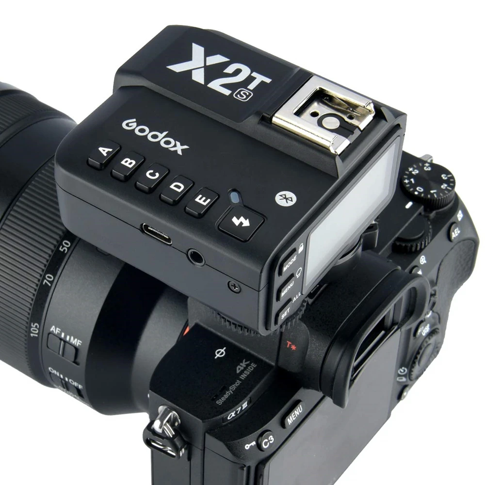 Godox X2T-C X2T-N X2T-S X2T-F 2 4G TTL HSS передатчик беспроводной триггер вспышки для Canon Nikon Sony Fuji