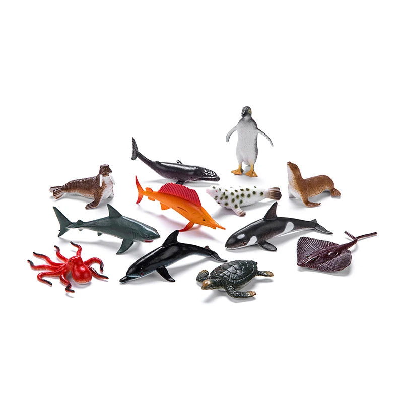 Новинка 5 шт. морской фигурки животных ПВХ коллекционные игрушки Океаническая и