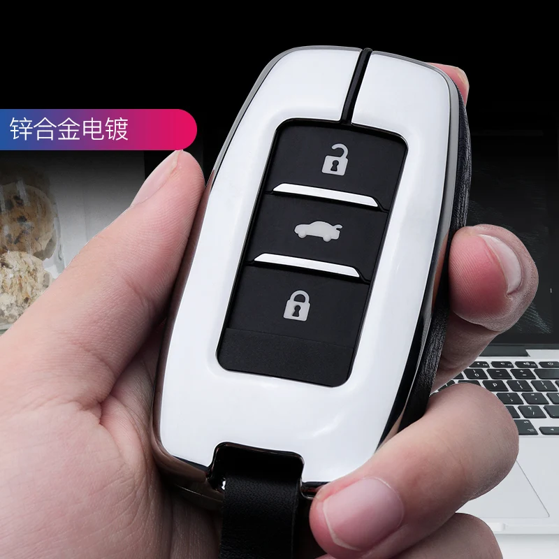 Leather Car Key Case Cover Protection for Changan Eado CS35 CS75 Oushang A600 A800 Raeton CS15 V3 V5 V7 Keychain | Автомобили и