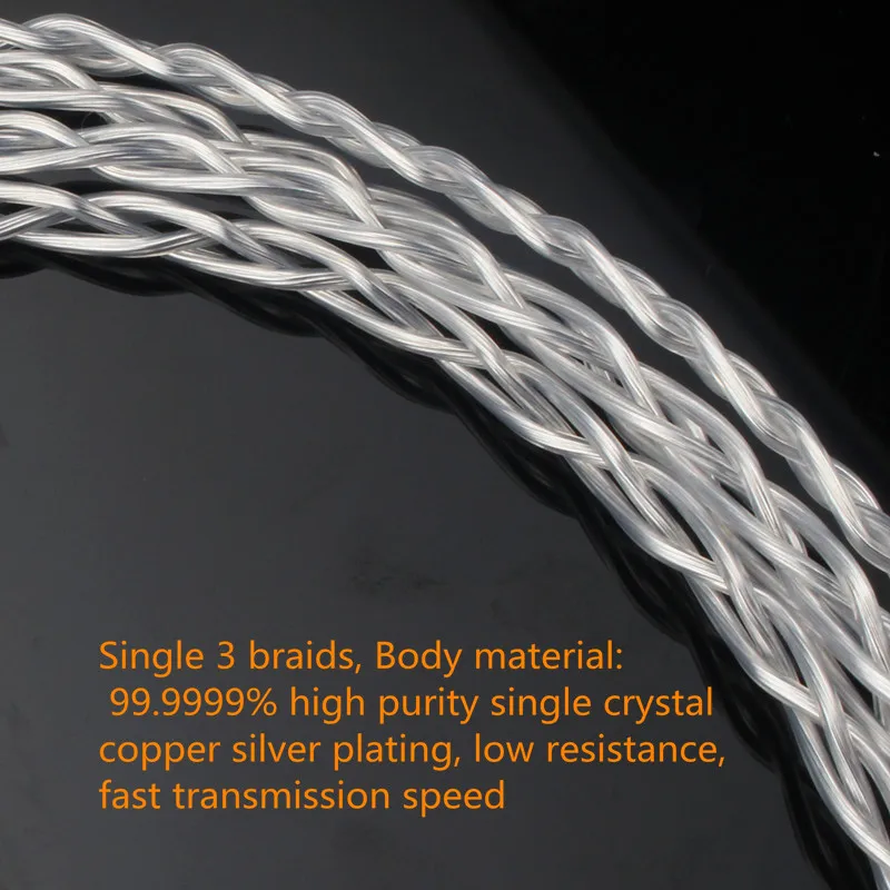 Пара высококачественных посеребренных аудиосигнальных кабелей OCC усилитель