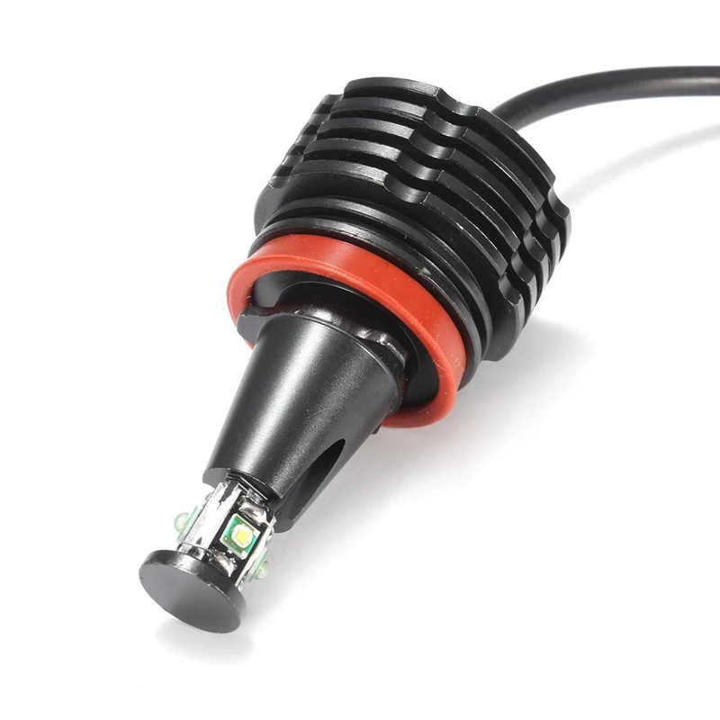 H8 Headlight Bulb 2Pcs 40W 4LED White Angle Eyes LED Marker Ring Light for BMW E60 E63 E64 E70 X5 X6 E82 E87 E89 Z7 E90 | Автомобили и