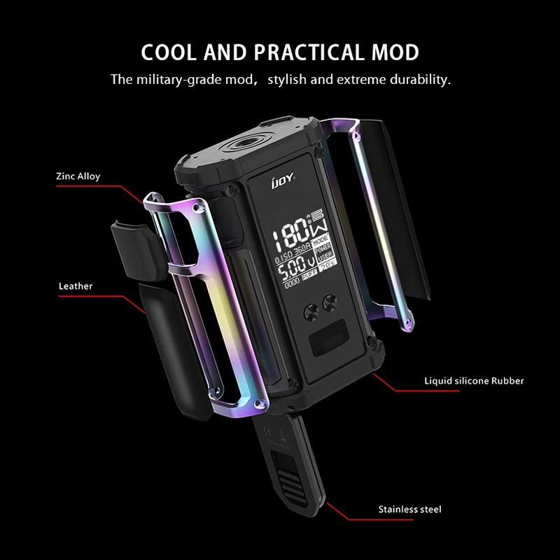 IJOY Captain 2 комплект с V Sub-Ohm баком 5 мл X3 катушки двойной 18650 батареи 180 Вт TC коробка Mod
