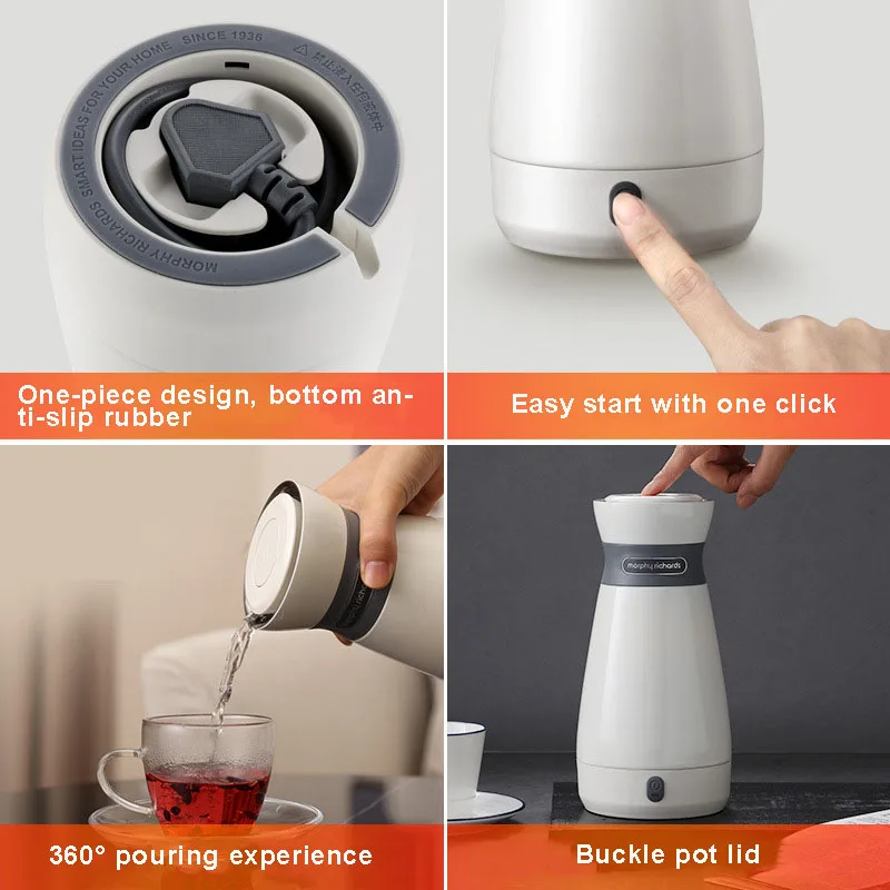 

110V-220V No Handle Portable Electric Heat Insulation Kettle Automatic Power Off Heating Cup Travel Mini High Quality Teapot