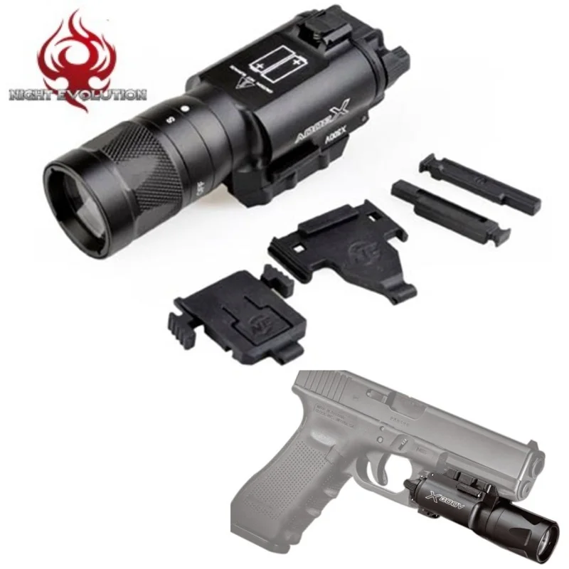 Ночная Эволюция страйкбола X300V Arma тактический пистолет светильник Softair Linterna оружейный пистолет Флэш-светильник охотничий светильник s NE01010