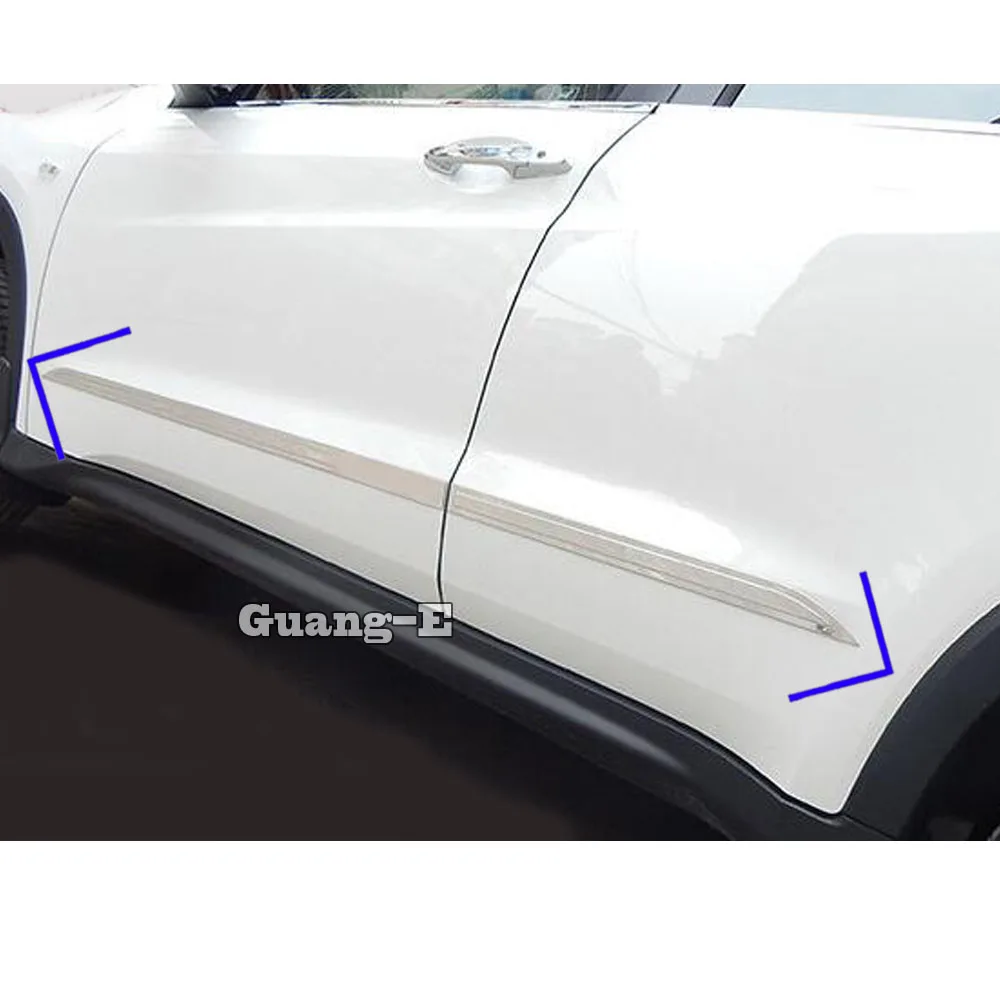 Для Honda hr-v HR-V Vezel накладка молдинга двери автомобиля из нержавеющей стали потоковая лампа панель бампер 4 шт